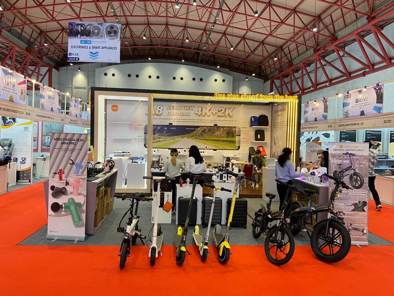 MIBO exhibition booth main setup
